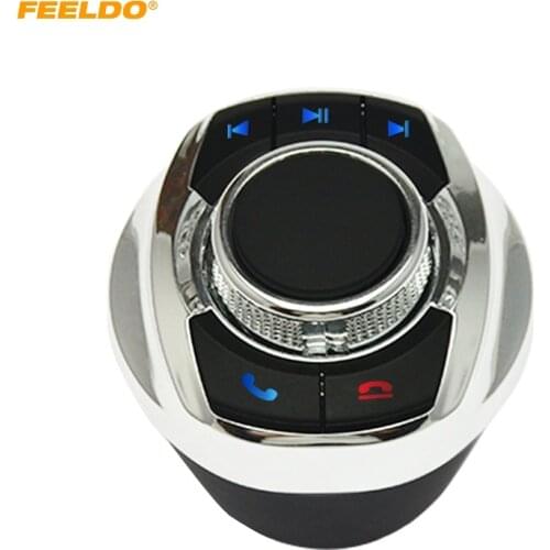 1Set Car Wireless Steering Wheel Control Button Cup Shape With LED Light 8-Key Functions For Car Android Navigation Player