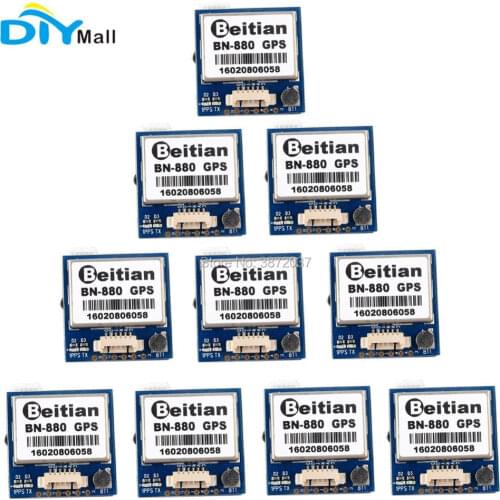 10pcs/lot Beitian BN-880 GPS Module with Flash Compass GPS Glonass BeiDou Active Antenna for Aircraft FPV RC Flight Controller
