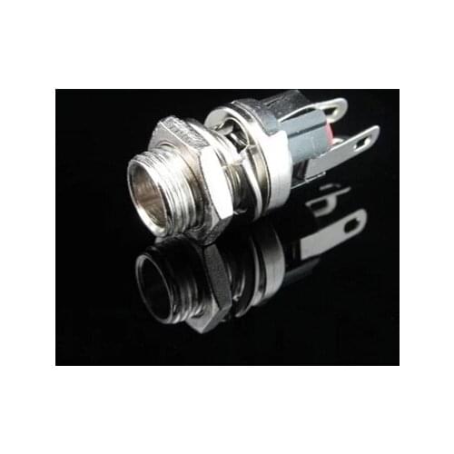 10PCS/LOT DC-025m DC Power Socket 5.5-2.1MM 5.5 * 2.1 DC Socket Connector With Nut