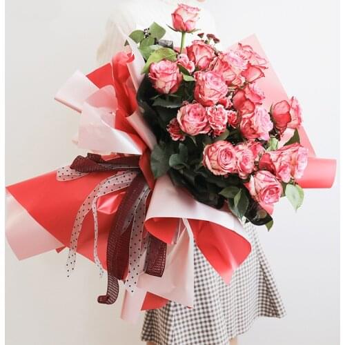 20pcs Double Sided Flower Wrapping Paper Waterproof Gift Decorative Paper Bouquet Packaging Material Home Decor Wedding Decor