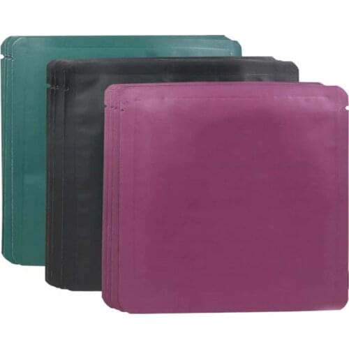 200pcs Homemade Matte Bag Colorful Aluminum Foil Bag Cosmetic Mask Packaging Bags Flower Tea Coffee Powder Punch Custom Pocket