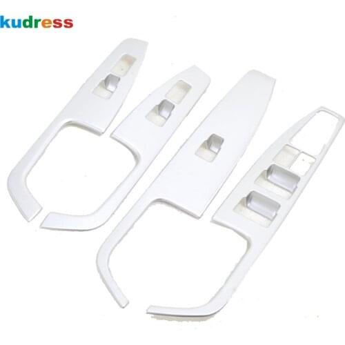 Car Interior Window Lift Switch Panel Cover Trim For Hyundai Elantra Avante 2016 2017 ABS Matte Accessories 4pcs LHD