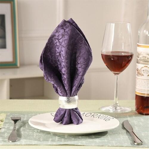 4PCS/Metal drum-shaped napkin ring table top decoration for family party, reception, hotel holiday table decoration