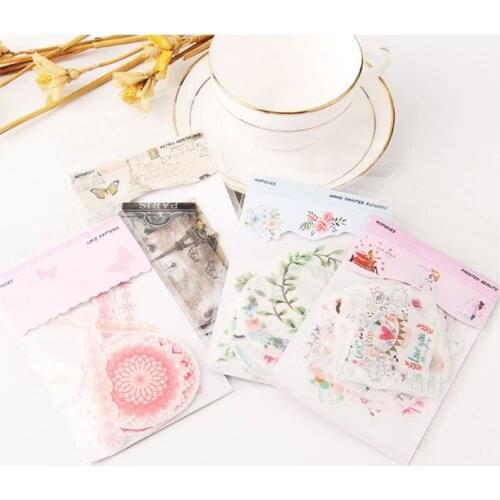 40pcs Paper Scrapbooking Stationery Sticker Journal Planner Album Diary Decoration Label