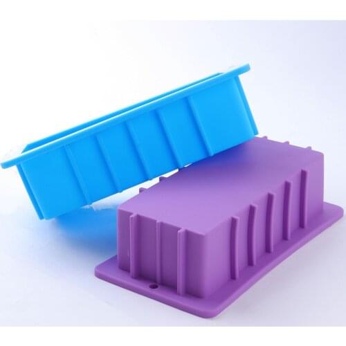 6 inch Large Square Cube Rendering Soap Silicone Molds DIY Toast Loaf Soap Making Mould Handmade Soap DIY Crafts Soap Decorating