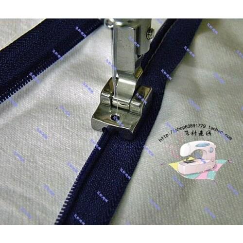 Industrial sewing machine accessories invisible zipper foot electric sewing machine flat zipper zipper foot wide bottom steel