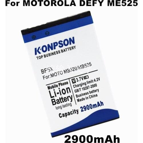 Top 2900mAh BF5X Battery Use for Motorola Defy MB525 Droid 3 XT862 Photon 4G MB855 M01176