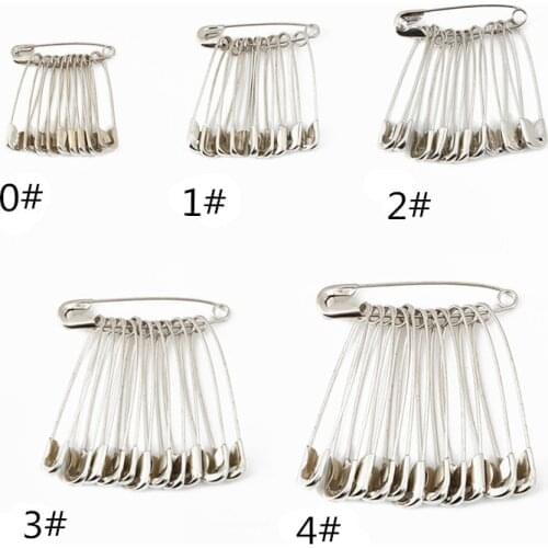 50pcs High Quality 5 kinds size Safety Pins DIY Sewing Tools Accessory Silver Metal Needles Large Safety Pin 5BB5960