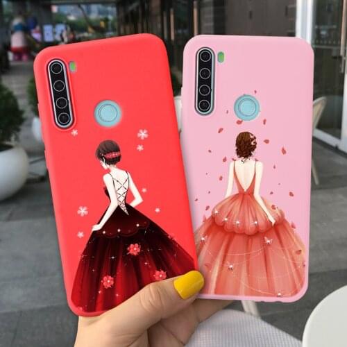 For Redmi note 8T case new style Dress girl petals Various color Soft TPU case Mom girl boby for Redmi note 8T 8 Pro case