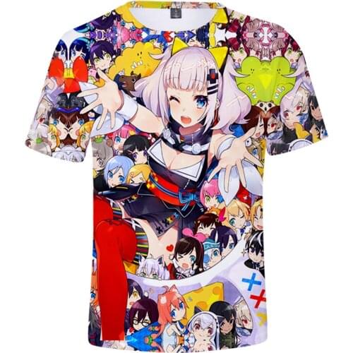 Kaguya Luna 3D Print Spring Summer Preppy Men/Women Street Clothes T-shirt Streetwear Kawaii Streetwear style Tshirt