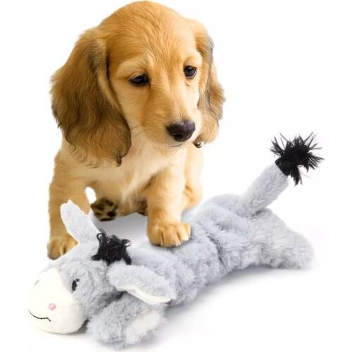 Dog Interactive Playing Molar Sound Chew Bite Toy Durability Animal Plush Doll Pet Chew Molar Pet Toys For Puppy Dog Supplies