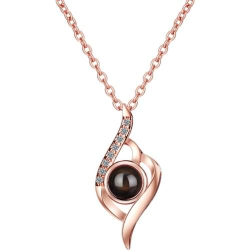 Exquisite Zircon Heart Water Droplets Pendants Necklaces For Women Trend Short Clavicle Chain 925 Sterling Silver Jewelry SAN91