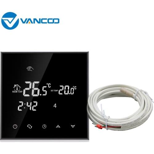 Vancoo Room Thermostat 220V Temperature Controller LCD Display Thermoregulate for Electric Underfloor Heating HVAC