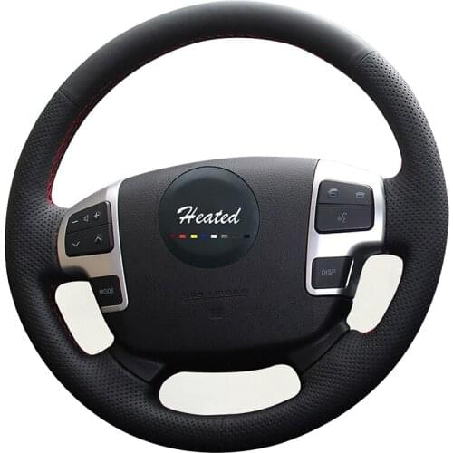 Steering Wheel Cover for Toyota Land Cruiser 2008-2015 Car accessories Braid on the steering wheel Tampa do volante do carro