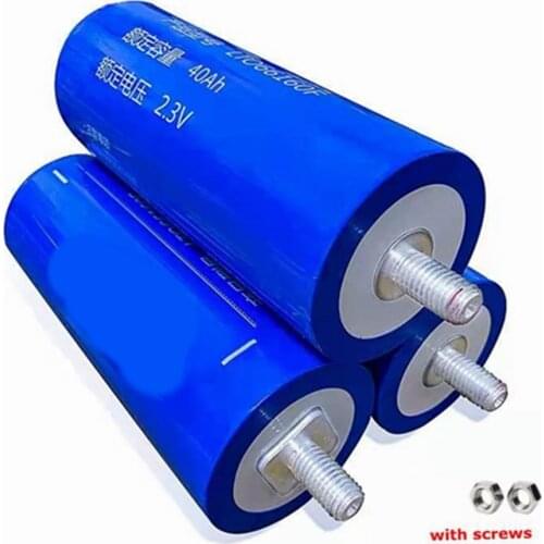 25pcs Lithium titanate battery 2.4V 40AH LTO 66160 15C 600A for DIY 24V12V 200Ah motorcycle golf cart inverter Outdoor power