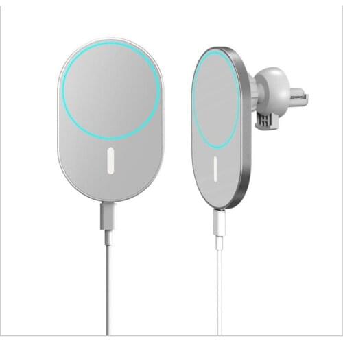 Magnetic Car Wireless Charger, 15W Precise Positioning Strong Adsorption Safe Driving without Obstrction Tool
