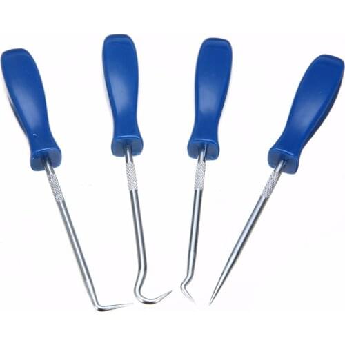 Mayitr 4Pcs 135mm Car Oil Seal Screwdrivers Set O-Ring Seal Gasket Puller Remover Tool Pick Hook Tools