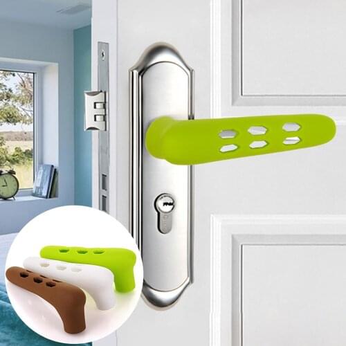 New Silicone Door Handle Sleeve Room Handle Baby Child Crash Protection Suite Door Pull Handle Gloves Protector Tools