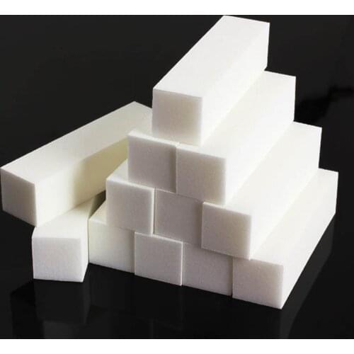 New 12Pcs White Buffer Sanding Block Files Grit Manicure Nail Art Tips Tool SCI88