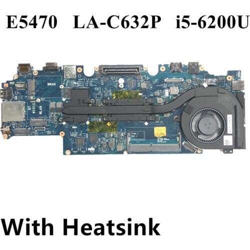 NEW LA-C632P w/ i5-6200U 2GB FOR Dell Latitude 14 5470 E5470 Laptop Notebook Motherboard CN-02CFNG 2CFNG Mainboard 100% Tested