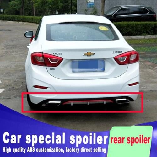 New fashion 2017 2018 year rear spoiler for Chevrolet Cruze high quality big rear wing spoiler bumper rear lip spoiler