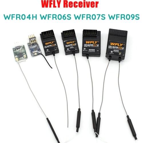 Original WFLY 2.4G Receiver WFR04S WFR06S WFR07S WFR09S for 4CH 6CH 7CH 9CH Remote Control for RC Model Wholesale