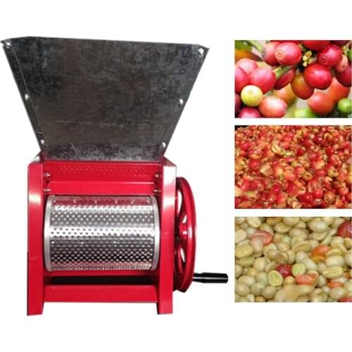 Manual Fresh Coffee Pulper Stainless Steel Coffee Bean Peeling Machine Small Farm Coffee Huller Sheller