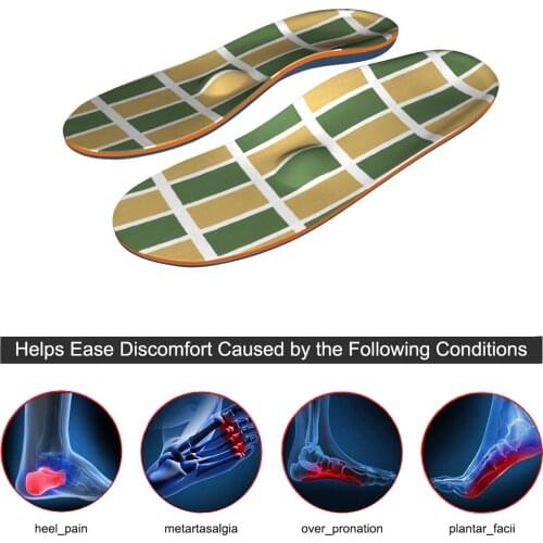 Memory Foam Insoles Plantar Fasciitis Arch Support Insoles for Women Men and Kids, Shock Absorption Sports Shoe Inserts