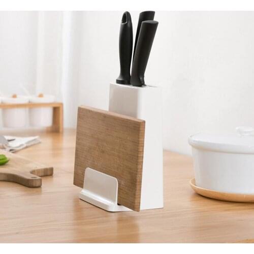 1PC Plastic Knife Rack Cutting Board Holder Chopping Board Dishcloth Storage Racks Kitchen Organizer