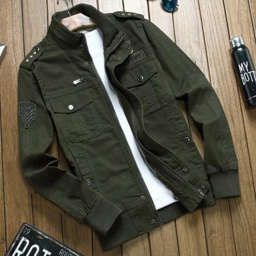 Stylish Men Jackets Military Tactical Jacket Casual Windproof 100% Cotton Ｌ－6ＸＬ Bomber Jacket Motorcycle Men Jacket Qualtiy 2020