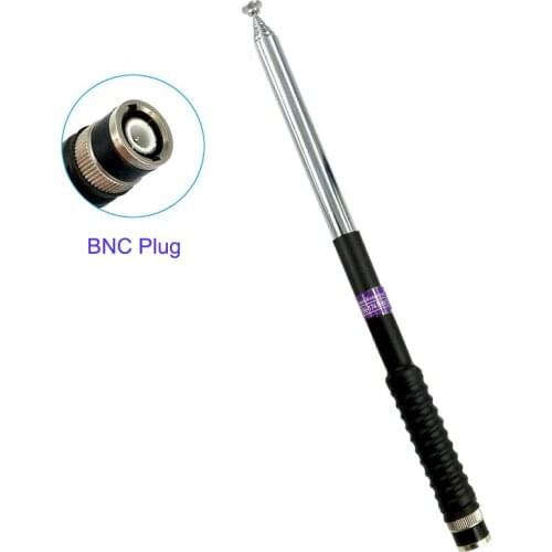 FP10120 VHF 136-174MHz BNC Plug Telescopic Gain Antenna for ICOM V8 V80 IC-V82 IC-U82 Kenwood TK310 Two Way Radio Walkie Talkie