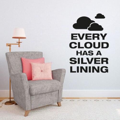 Every Cloud Wall Sticker Kids Children Room Decoration Wall Art Murals Nursery Wall Decals Vinyl Wallpaper Poster