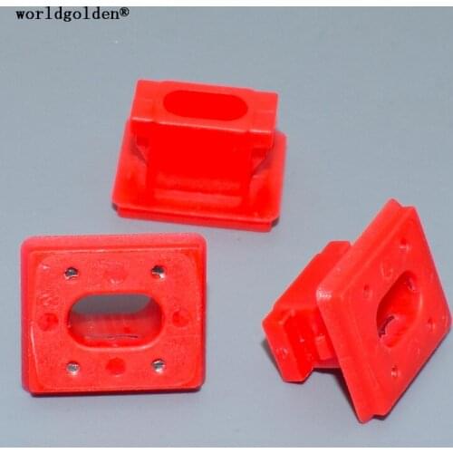 Worldgolden 100pcs plastic fasteners Hardware insert Door Trim Panel Retainer for BMW 51458266814 red color