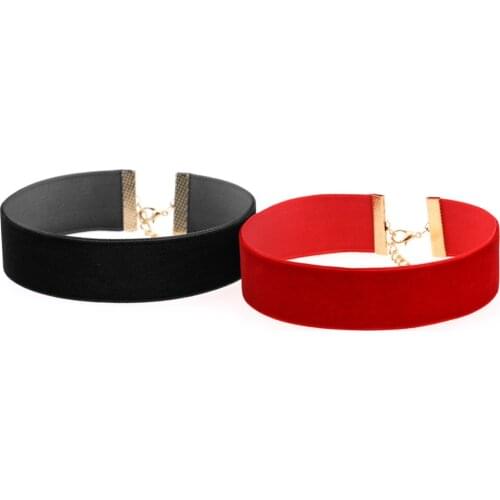 ZIMNO 2020 Harajuku Velvet Female Jewelry Gothic Choker Necklaces for Women Choker Necklace Leather Sexy Collar Goth Accessories