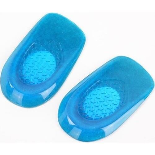 MOONBIFFY New StyleSilicone Gel feet Cushion Foot Heel Elastic Care Half Insole Shoe Pad with cloth