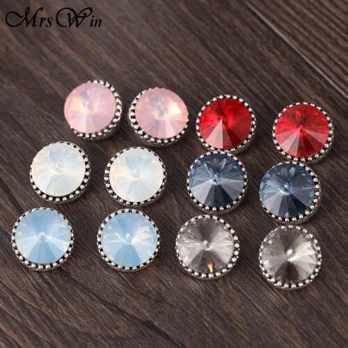10pcs/lot Wholesale Trendy Rhinestone 12mm Snap Button Jewelry Fit Snap Mini Butto Bracelets Necklace Jewelry for Women