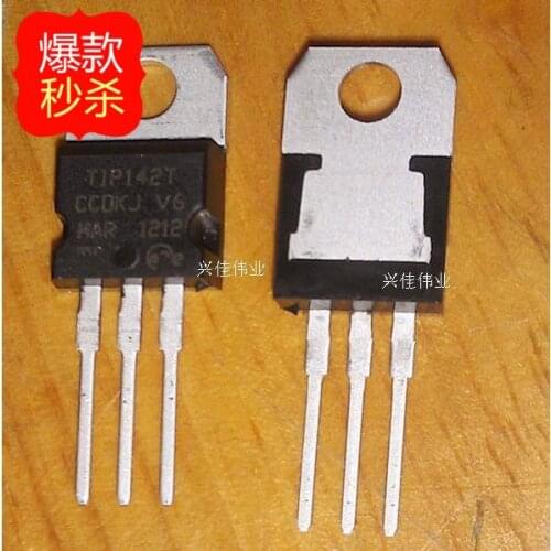 10PCS New TIP142T TIP142 TO-220 NPN Darlington Power Transistor 100V / 15A