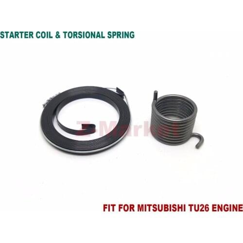 5PCS Starter Coil & Torsional Spring for TU26 NAKASHI L26M L431M Brush Cutter.Grass Trimmer.Gasoline Engine Garden Tools Parts