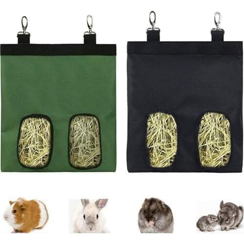 8 PCS Rabbit Feeder Hay Bags Hanging Feeding Dispenser Container for Small Animals Chinchilla Guinea Pig Bunny Wholesale XB