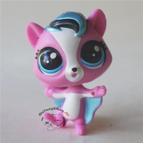 CWM045 Pet Shop Animal Pink happy cat doll action Figure kitten