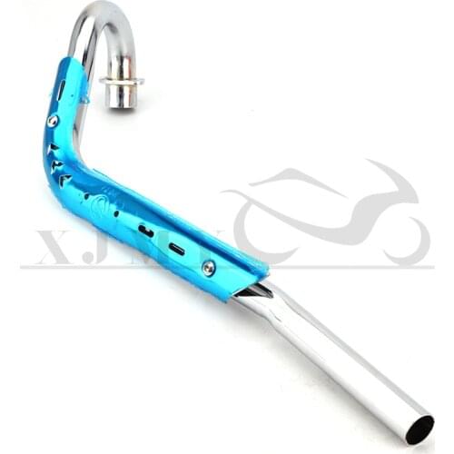 Good quality 28MM Modified Exhaust Muffler Pipe For Kawasaki Motocross Dirt Bike KLX110 Pit Bike 70cc 110cc 125cc 150cc