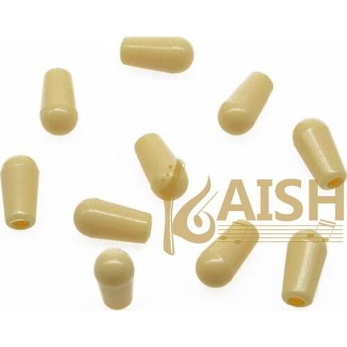 KAISH Pack of 10 Cream Guitar 3 Way Toggle Switch Tip Switch Cap fits LP SG