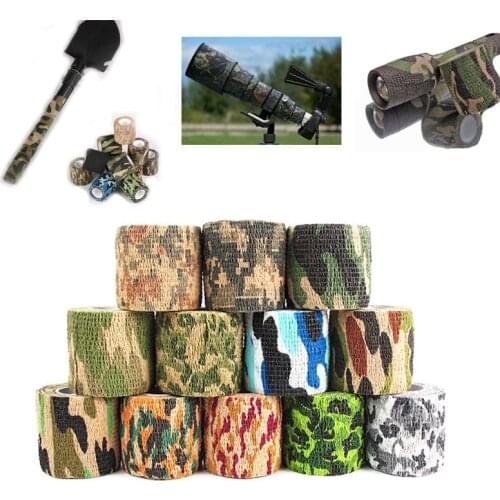 Camping Camo Outdoor camouflage tape hunting Shooting Stealth Masking Tape Waterproof Wrap Durable Army riding car stickers tape
