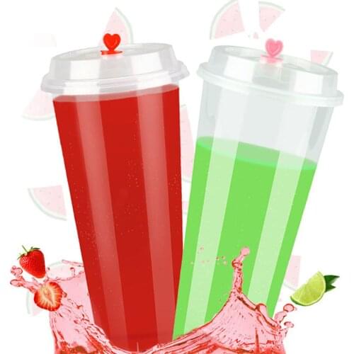 25Pcs Coffee Mug With Lid Disposable Coffee Tea Cup Bottle Beverage Drink Mug Tea DIY Dessert making tool 500/700ml