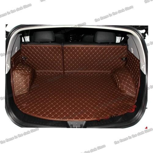 Lsrtw2017 for kia sportage leather car trunk mat cargo liner 2011 2012 2013 2014 2015 sl rear rug carpet covers accessories