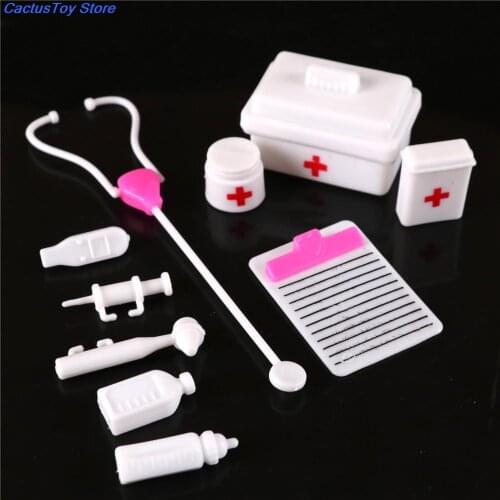 Medical kit Doll Pet Toys For doll Baby Christmas gift Dollhouse Decoration