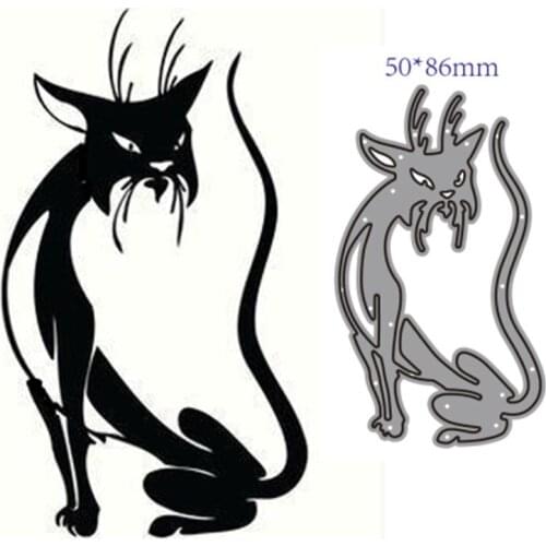 Metal Cutting Dies Cut Mold Animal cat Decoration Scrapbook Paper Craft Knife Mould Blade Punch Stencils