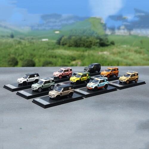 1/64 Metal Alloy Die-casting Simulation Car Model Land Rover Defender New 90 Adult Collection Childrens Toy Gift Family Display