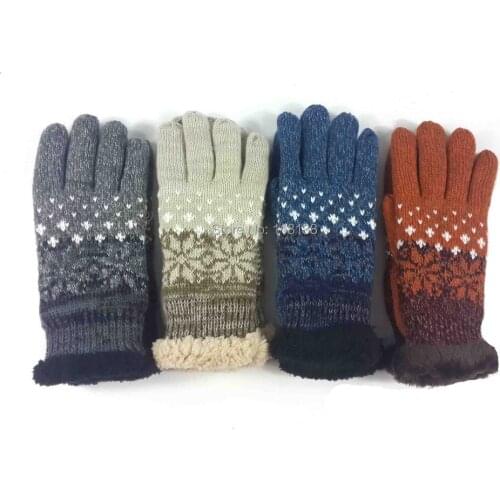 Fashion Warm Winter Fur Knit Gloves Mittens Womens Accessories, Free Shipping