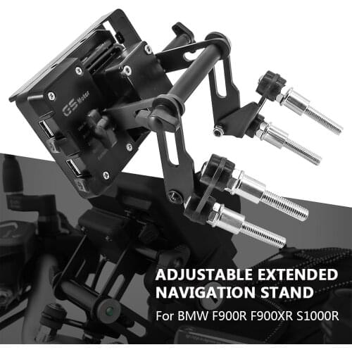 Motorcycle Adjustable Extend Stand Holder Phone Mobile Phone GPS Navigation Plate Bracket For BMW F900R F900XR S1000R F900 X R